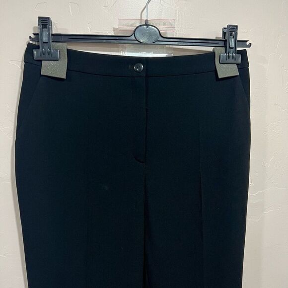 New Chanel Capri 7/8 Microfiber Pants Tissus Microf Pure Noir Black size 42 - Picture 2 of 11